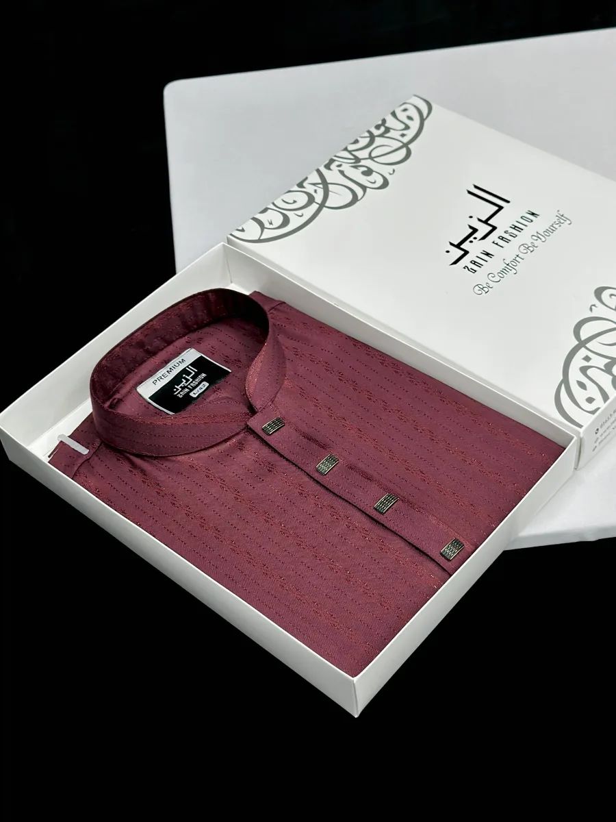 রাজকীয় স্টাইল পাঞ্জাবি (MAROON)
