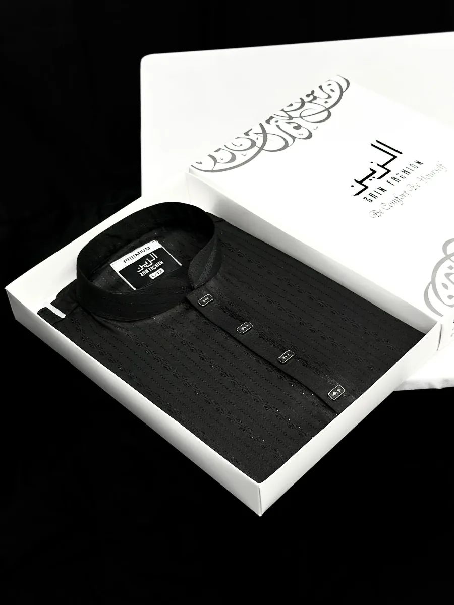 রাজকীয় স্টাইল পাঞ্জাবি (BLACK)